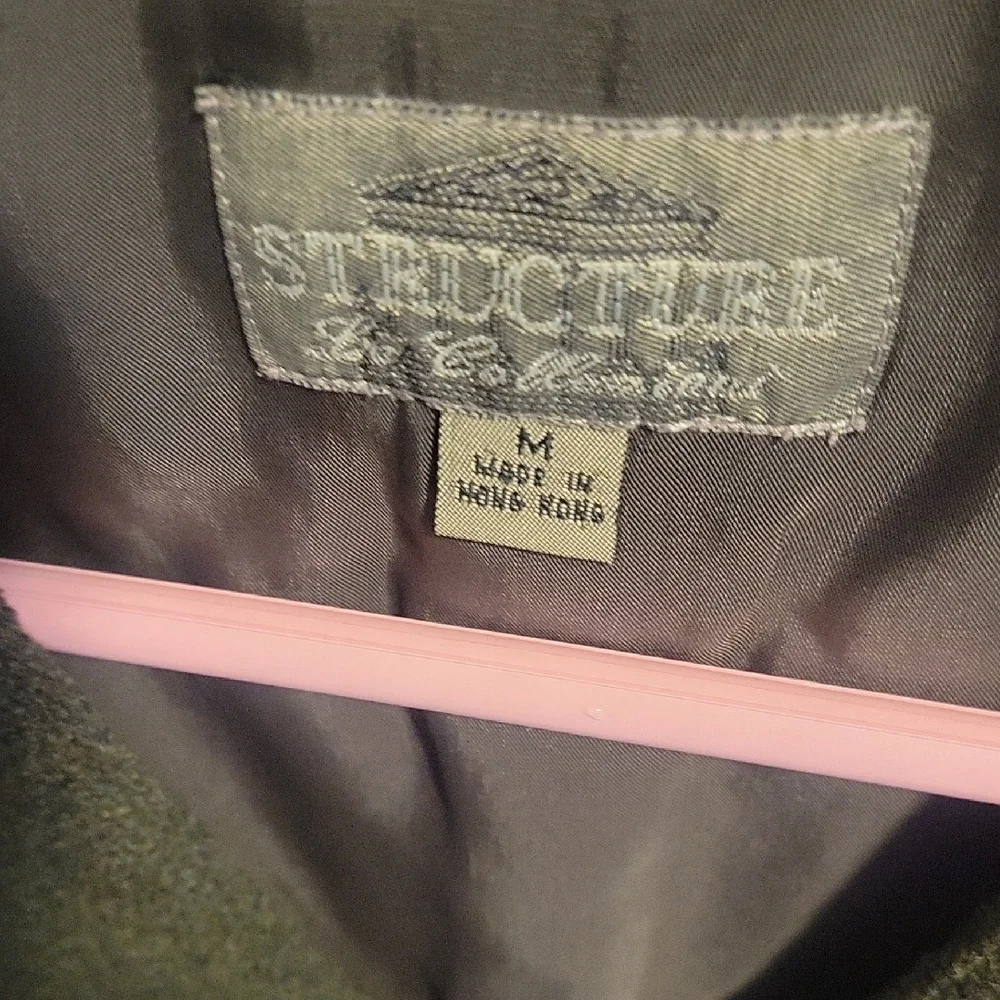 Forest Green wool Vest - Picture 2 of 4